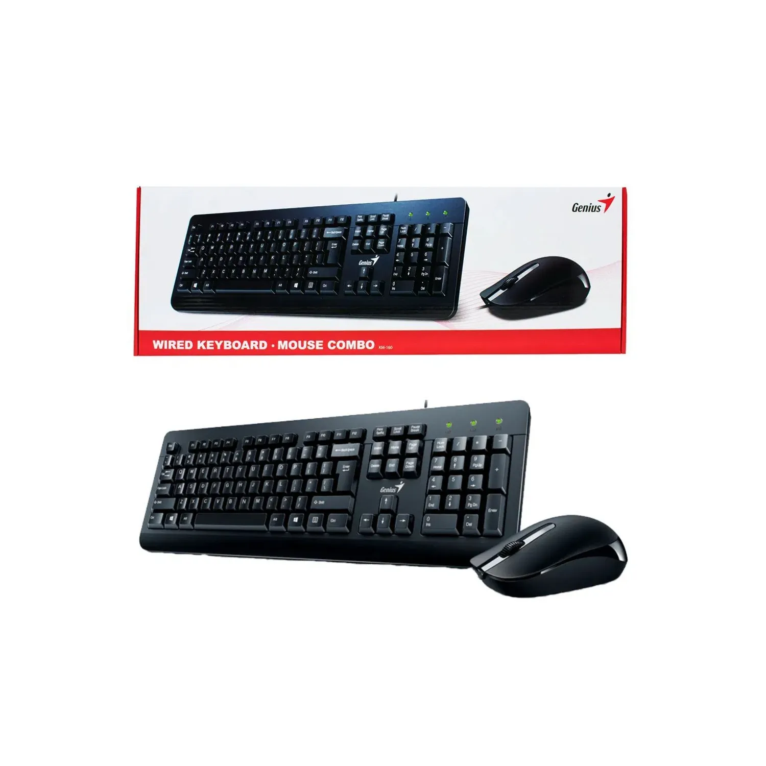 COMBO TECLADO MOUSE GENIUS KM-160 ALAMBRICO, vista 5